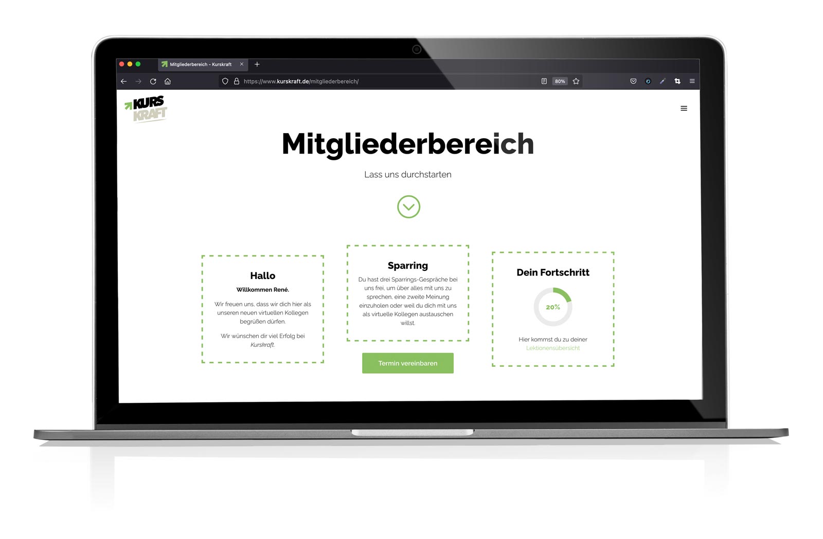 Onlinekurs Mitgliederbereich